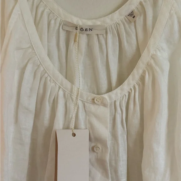 Doen Ivory Button-Down Tank Top - Picture 3 of 4